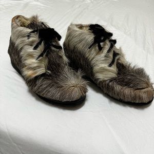 Capitol Canadian Vintage Fur & Wool Eskimo Ankle Boots